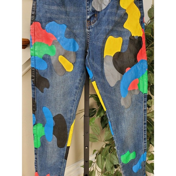 Filthy Wealth Women Blue Denim Cotton Skinny Legs Mid Rise Casual Jeans Size 26 - Picture 4 of 12